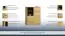 Vitrine Jussara 10, Farbe: Natur, Eiche teilmassiv – 150 x 124 x 42 cm (H x B x T)