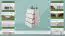 Kommode Kiefer massiv Vollholz weiß lackiert Junco  145 - Abmessung 100 x 60 x 42 cm