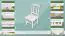 Stuhl Kiefer massiv Vollholz weiß lackiert Junco 247- Abmessung 95 x 44 x 46 cm