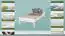 Einzelbett / Gästebett Kiefer massiv Vollholz weiß lackiert 99, inkl. Lattenrost - Abmessung 90 x 200 cm