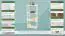 Regal Kiefer massiv Vollholz weiß lackiert Junco 56D - 125 x 50 x 30 cm (H x B x T)