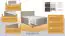 Komfortables Boxspringbett HILO mit Bonellfederkern, Taschenfederkern und Topper, Liegefläche 160 x 200 cm, mehrschichtig, bequemer und stabiler Aufbau