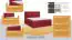 Boxspringbett SIMILAN, Box: Bonell - Federkern, Matratze: Taschen - Federkern, Top Matress: Schaumstoff - Liegefläche: 160 x 200 cm - Farbe: Rot