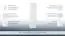 Bad - Hochschrank Bikaner 10, Farbe: Weiß glänzend – 160 x 35 x 36 cm (H x B x T)