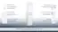 Badezimmer - Hochschrank Meerut 83, Farbe: Weiß matt – 160 x 35 x 36 cm (H x B x T)