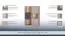 Aufgefallene Kommode Tobias 05 mit 3 Türen, Farbe Braun / Grau, 124 x 90 x 40 cm, 6 Fächer für Schulutensilien, 3 dezente Griffe