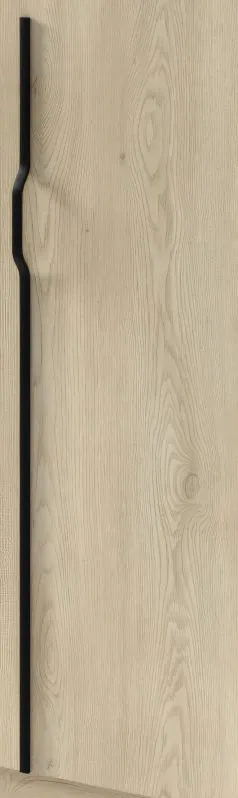 Metallgriffe für Kleiderschrank Edegem 03 | Farbe: Schwarz