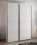 Kleiderschrank / Schiebetürenschrank | 245,5 x 180 x 64 cm | 2 Schiebetüren | 2 Kleiderstangen | 11 Fächer | 10 Einlegeböden | Soft-Close | Farbe: Weiß