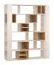 Bücherregal | Farbe: Beige | 15 Ablageflächen | großes Regal | schafft Ordnung in jeden Raum | Maße: 170 x 40 x 206 cm | für Wohnzimmer oder Büro
