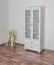 Kleiderschrank Kiefer Vollholz massiv weiß lackiert Columba 02 - Abmessung 195 x 80 x 50 cm