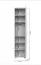 Kleiderschrank mit einer Tür Neiafu 103, fünf Holzeinlegeböden, sehr stabil, Soft-Close-Funktion, Maße: 194 x 46 x 36 cm, für die Garderobe