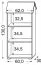 Kinderzimmer - Bücherregal Daniel 02, Farbe: Weiß / Grau - 130 x 62 x 30 cm (H x B x T)