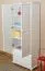 Schrank Kiefer massiv Vollholz weiß Junco 33 - Abmessung 195 x 84 x 42 cm