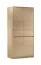 Kleiderschrank Gracilius 07 in Eiche Cremona, 198 x 91 x 52 cm, mit 1 Kleiderstange, 3 Fächern, 1 Einlegeboden, 4 Türen, benutzerfreundliche Griffleisten