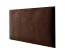 Polsterpaneele, 10er Set, Farbe: Dunkelbraun, Bezug: Velour, Maße: 60 x 30 cm
