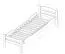 Einzelbett / Gästebett "Easy Premium Line" K1/2h inkl. 2. Liegeplatz und 2 Abdeckblenden, 90 x 200 cm Buche Vollholz massiv dunkelbraun lackiert