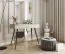 Wohnzimmer - Set C Horsham, 3-teilig, Farbe: Beige, Push-to-open Funktion, Beine: Schwarz, eine schmale Kommode, ein Sideboard, ein Schminktisch, ABS-Kanten