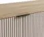 TV-Unterschrank | Eiche Cremona / Beige | ABS-Kantenschutz | 175 x 40,5 x 56 cm | inkl. LED-Beleuchtung | Beine aus Metall | 3 Fächer | 3 Türen