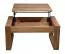Couchtisch Wooden Nature 13 Wildeiche massiv lackiert - 100 x 65 x 46-65 cm (B x T x H)