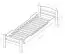 Kinderbett 90 x 200 cm mit Ausziehbett 90 x 190 cm | Massivholz: Buche | Weiß Lackiert | inkl. 2. Liegeplatz 90 x 190 cm ausziehbar und 2 Rollrost Abbildung