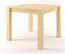 Massivholz Esstisch 60x60 cm Kiefer, Farbe: Natur Abbildung