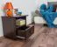 Nachtkommode Nuss 43x43x33 (HxBxT) Kiefer, 1 Schublade(n) Abbildung