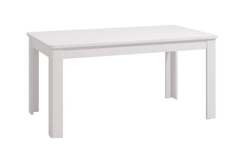 Esstisch ausziehbar Palilula 05, Farbe: Weiß, Maße: 160 x 90 cm, einfaches und modernes Design, ausziehbar bis 200 cm, für Esszimmer