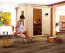 Sauna "Veli" SET mit Kranz Ofen BIO 9 kW - 210 x 165 x 202 cm (B x T x H)