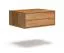 Hängende Nachtkommode | Massivholz | Eichenholz geölt | Push-to-open Funktion | 2 Schubladen | 50 x 39 x 19 cm | Soft-Close Funktion