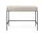 Eleganter Schreibtisch mit zwei Schubladen Worthing 77, Farbe: Kaschmir, Maße: 78 x 104 x 50 cm, ABS-Kantenschutz, für Wohnzimmer, Beine: Schwarz