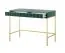 Schreibtisch Worthing 21, Farbe: Grün / Gold - Abmessungen: 78 x 104 x 50 cm (H x B x T)