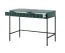 Moderner Schreibtisch mit zwei Schubladen Worthing 19, Farbe: Grün / Schwarz - Abmessungen: 78 x 104 x 50 cm (H x B x T)