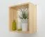 Bücherregal - 40 cm breit, Kiefer Holz-Massiv, Farbe: Natur