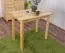 Tisch Kiefer massiv Vollholz natur 001 (eckig) - Abmessung 90 x 55 cm (B x T)