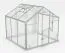 Gewächshaus Endivie L5, HKP 6 mm, Grundfläche: 4,80 m² - Abmessungen: 220 x 220 cm (L x B)