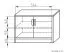 Garderobe Paseh 24, Farbe: Sonoma Eiche - Abmessungen: 200 x 100 x 37 cm (H x B x T)