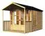 Holz-Gartenhütte 2,91 x 2,02 Meter (inkl. Dach) | Natur | Satteldach Abbildung