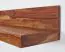 Langes Wandregal aus Sheesham Massivholz, Farbe: Sheesham - Abmessungen: 17 x 140 x 24 cm (H x B x T), mit einzigartiger Maserung
