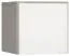 Aufsatz für eintürigen Kleiderschrank Bellaco 16, Farbe: Grau / Weiß - Abmessungen: 45 x 47 x 57 cm (H x B x T)