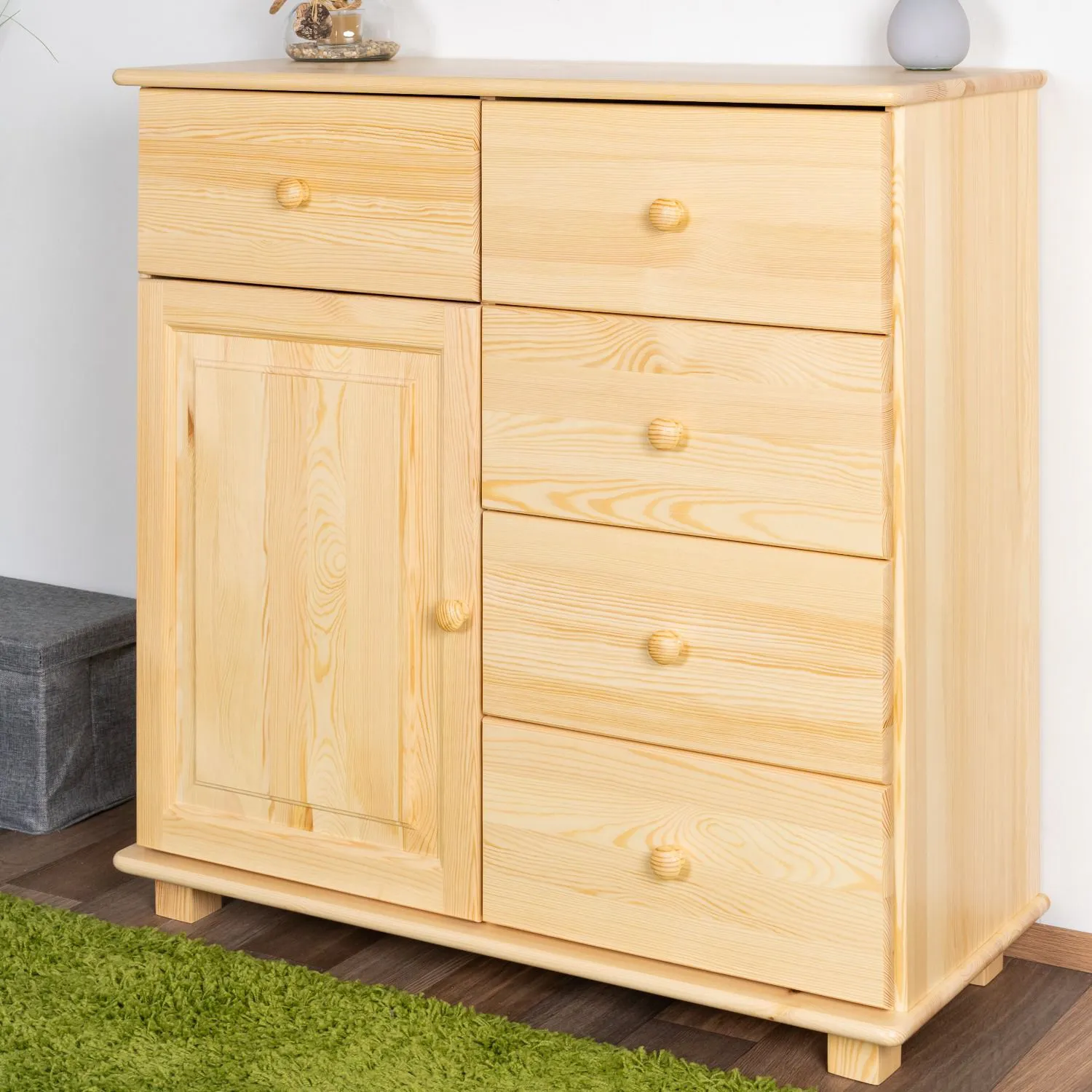 Kommode Kiefer massiv Vollholz natur 049