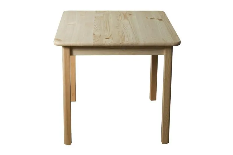 Esstisch 80x80 cm , Höhe (cm) 75, Länge/Tiefe (cm) 80, Breite (cm) 80, Massivholz, Material Kiefer massiv, Farbe Kiefer Natur, Esstisch 80x80 cm