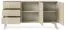 Sideboard mit drei Schubladen Crewe 09, Farbe: Beige / Eiche - Abmessungen: 80 x 158 x 38 cm (H x B x T)