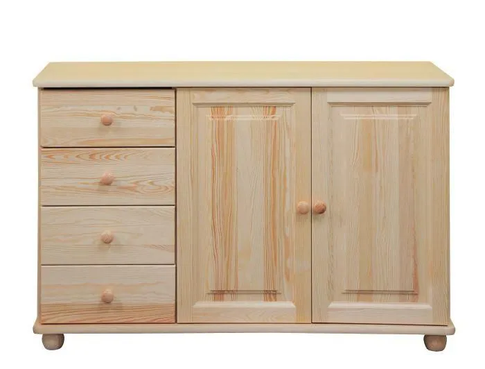 Dielenschrank niedrig, Kommode, Flurschrank, 121 cm breit Abbildung