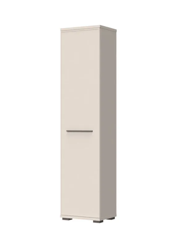 Kleiderschrank mit einer Tür Neiafu 103, fünf Holzeinlegeböden, sehr stabil, Soft-Close-Funktion, Maße: 194 x 46 x 36 cm, für die Garderobe