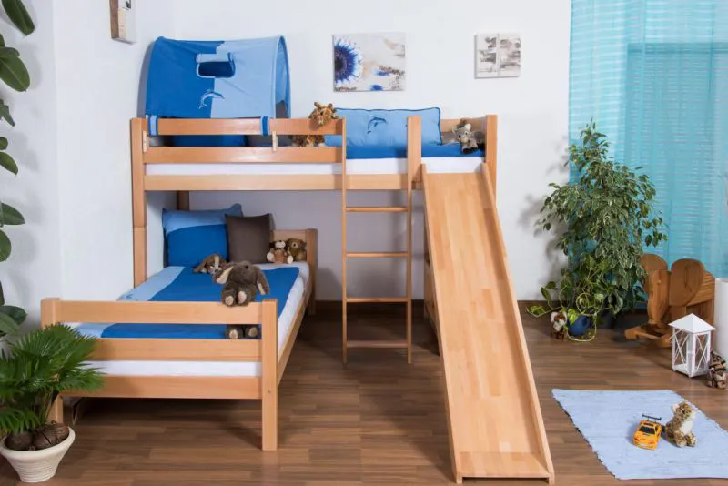 Etagenbett mit Rutsche