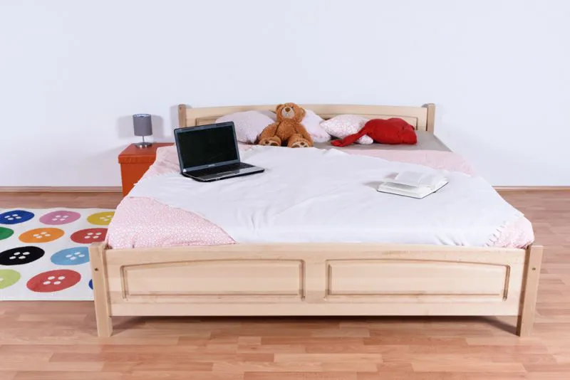 Jugendbett Buche massiv Vollholz natur 117G, inkl. Lattenrost - 180 x 200 cm (B x L)