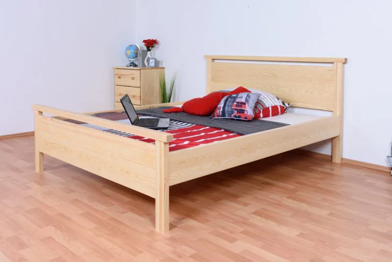 Doppelbett / Gästebett Kiefer massiv Vollholz natur 69, inkl. Lattenrost - 160 x 200 cm (B x L)