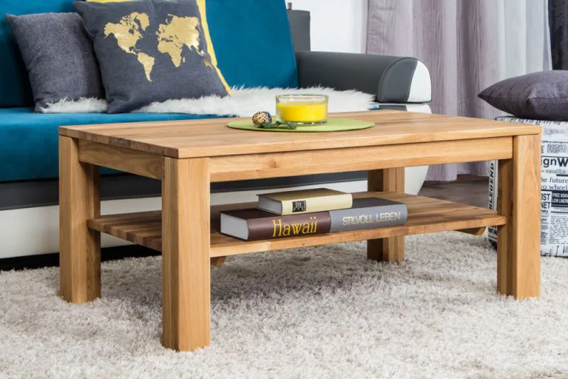 Couchtisch Wooden Nature 420 Eiche massiv - 105 x 65 x 45 cm (B x T x H)