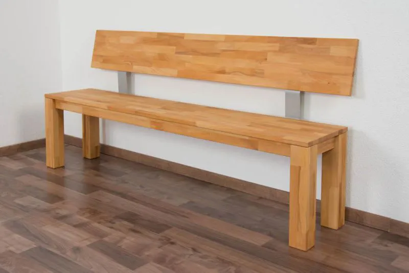 Hockerbank Buche Massivholz Abbildung
