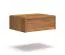 Hängende Nachtkommode | Massivholz | Eichenholz geölt | 1 Schublade | 50 x 39 x 19 cm | Soft-Close Funktion | Push-to-open Funktion